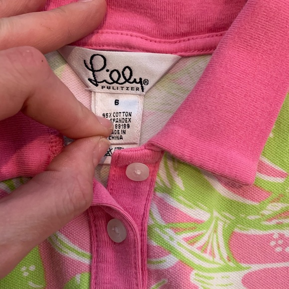 Lilly Pulitzer Girls T-Shirt Dress Sz 6 - Picture 5 of 6